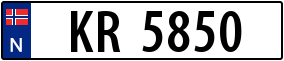 Trailer License Plate